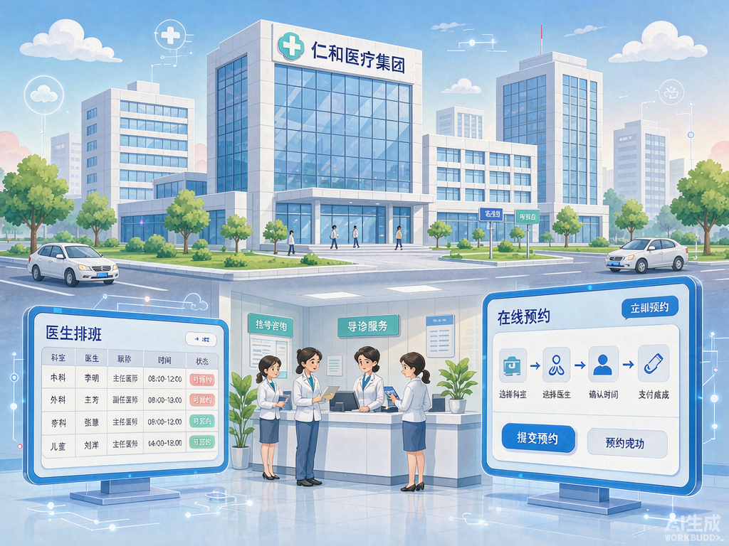 医疗服务集团多院区官网建设