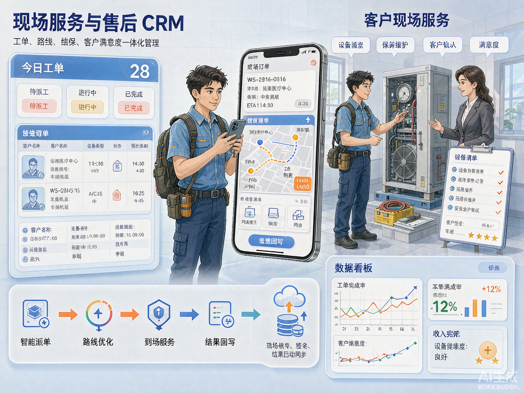 外勤与售后服务 CRM