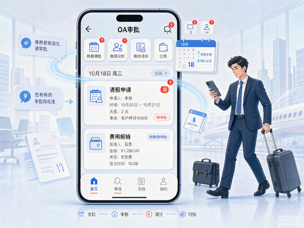 移动办公与流程审批 OA